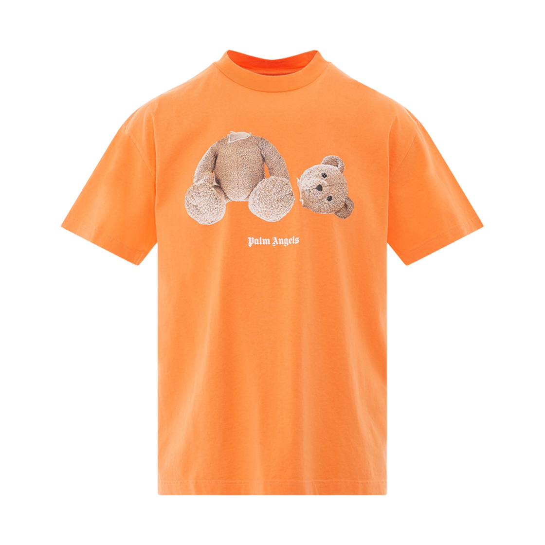 PMAA001C99JER0142260 Palm Angels Bear Classic T-Shirt Orange Brown