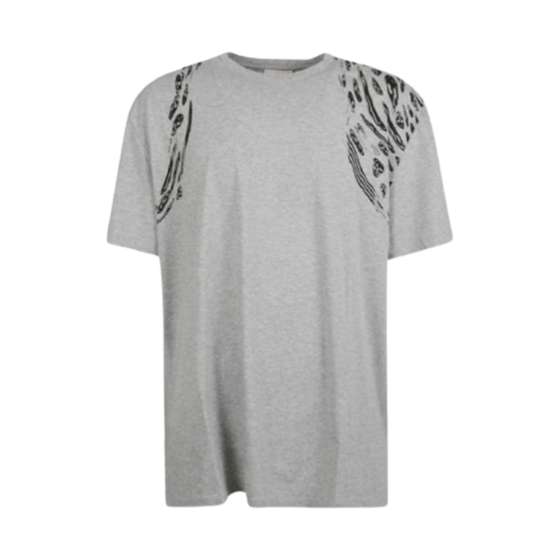 727280QUZ190902 Alexander Mcqueen Harness Skull T-Shirt Grey