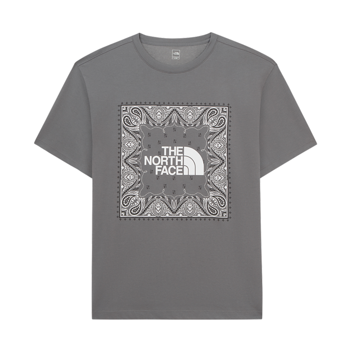 NT7UR13D The North Face Bandana S/S Round T-Shirt Gray - 25SS