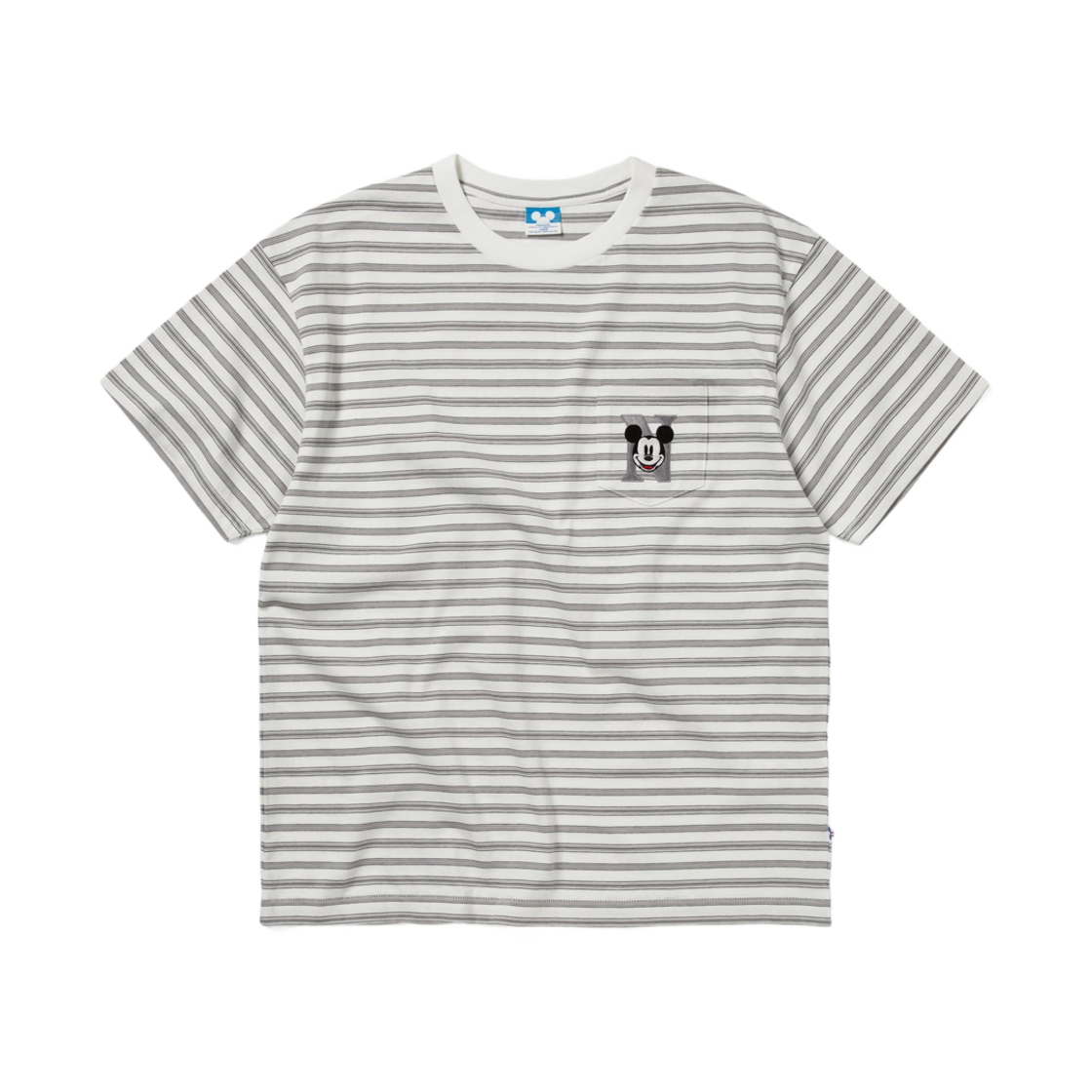 디스이즈네버댓 x 디즈니 미키 보더 티셔츠 그레이(Thisisneverthat x Disney Mickey Boarder T-Shirt Grey) - 1