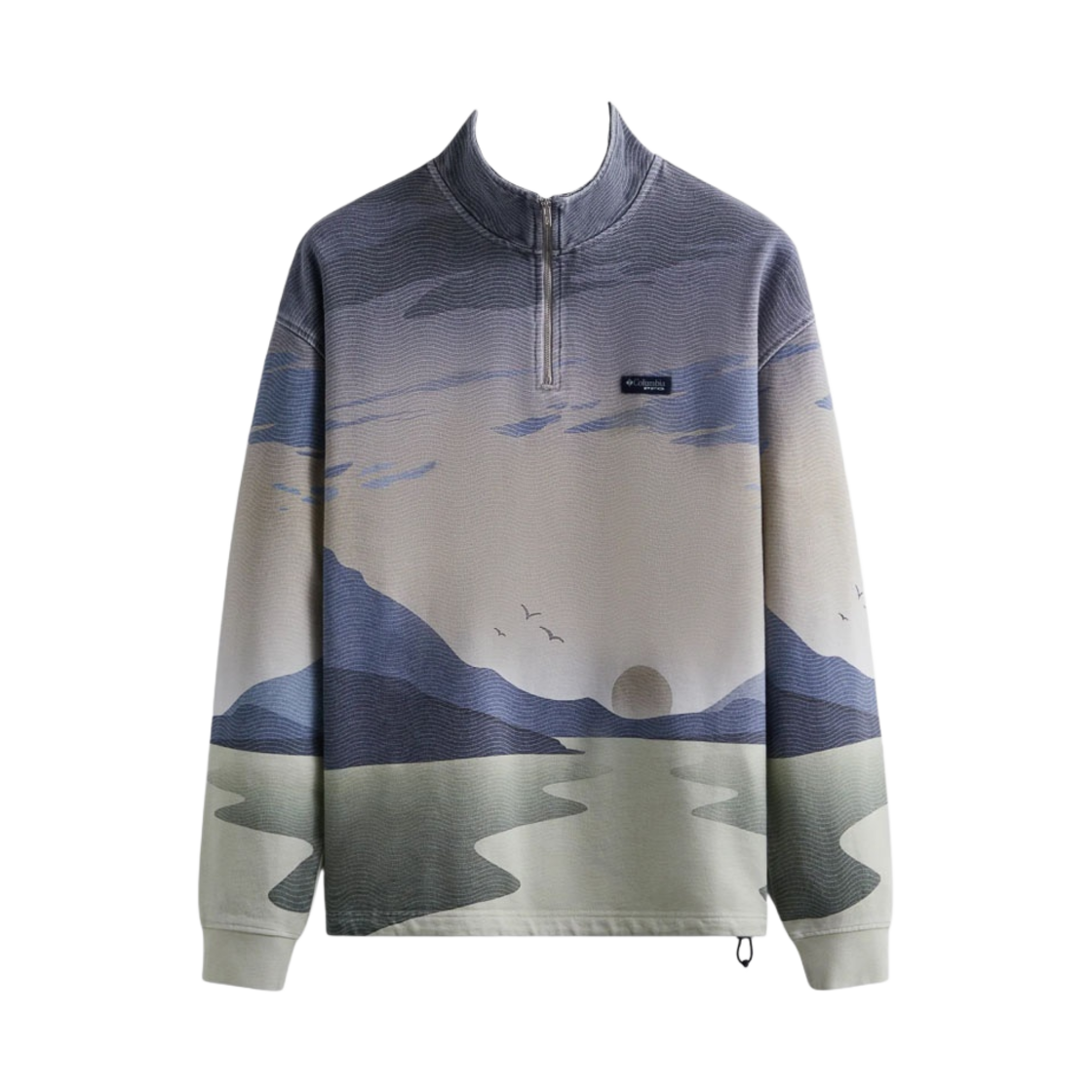 키스 x 콜롬비아 PFG 쿼터 집 롱슬리브 티셔츠 녹터널(Kith x Columbia PFG Quarter Zip Long Sleeve T-Shirt Nocturnal) - 1