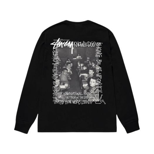 Stussy Classroom LS T-Shirt Black