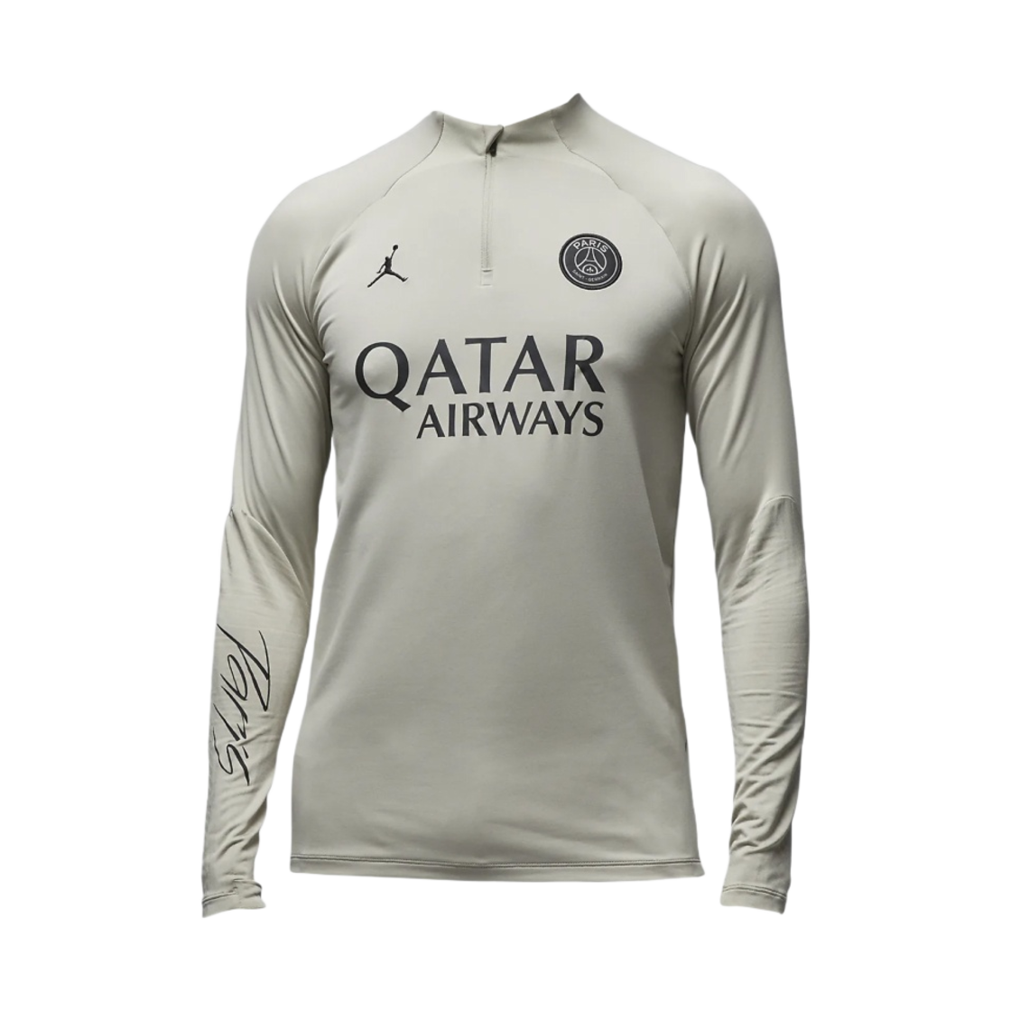 조던 x 파리 생제르맹 스트라이크 드라이핏 니트 사커 드릴 탑 스톤(Jordan x Paris Saint-Germain Strike Dri-Fit Knit Soccer Drill Top Stone)