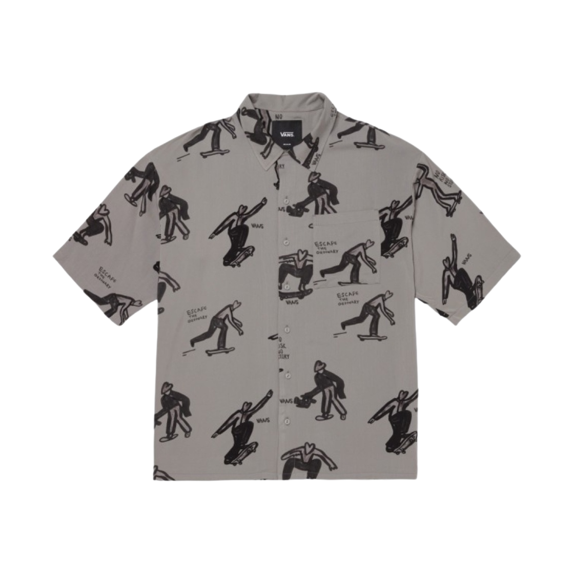 반스 x 볼린 숏슬리브 셔츠 그레이(Vans x Bolin Short Sleeve Shirt Grey)