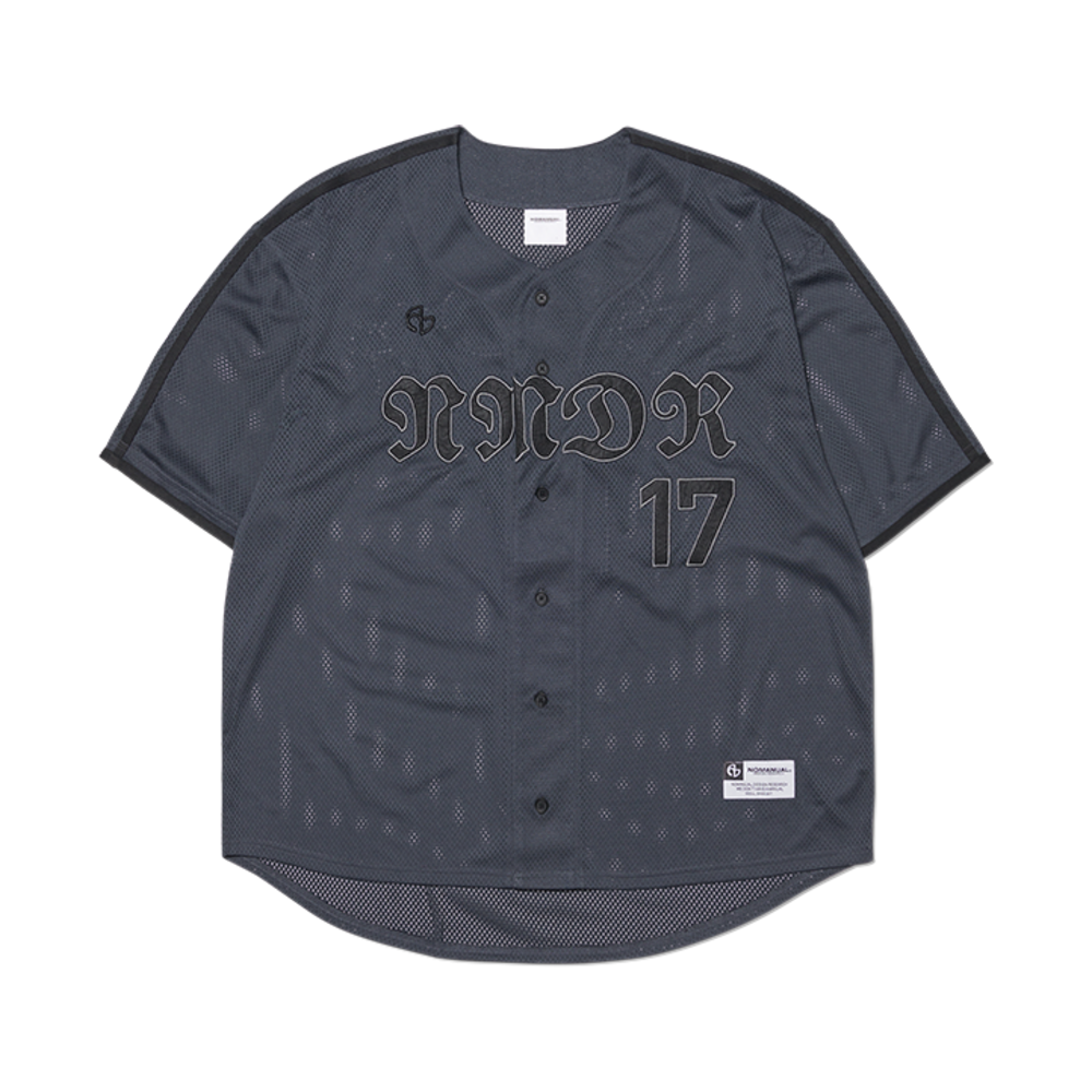 노매뉴얼 스모크 볼 메쉬 저지 차콜