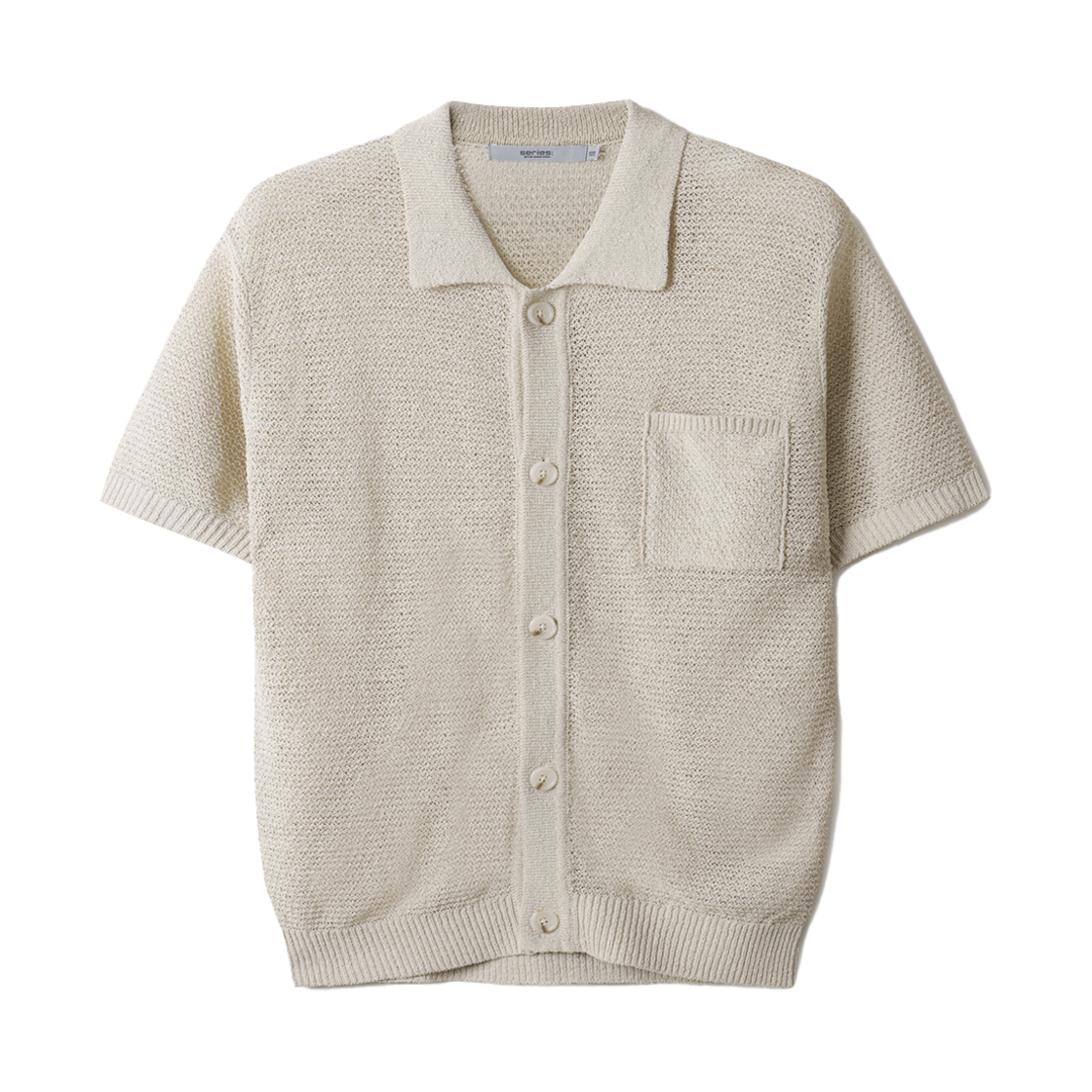 시리즈 한지 루즈 핏 하프 슬리브 가디건 아이보리(Series Hanji Loose Fit Half Sleeve Cardigan Ivory) - 1