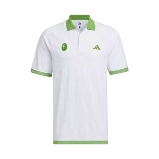 Adidas x BAPE Short Sleeve Golf Polo Shirt White - US Sizing