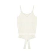 Haveless Women Cecil Back Ribbon Blouse Creme