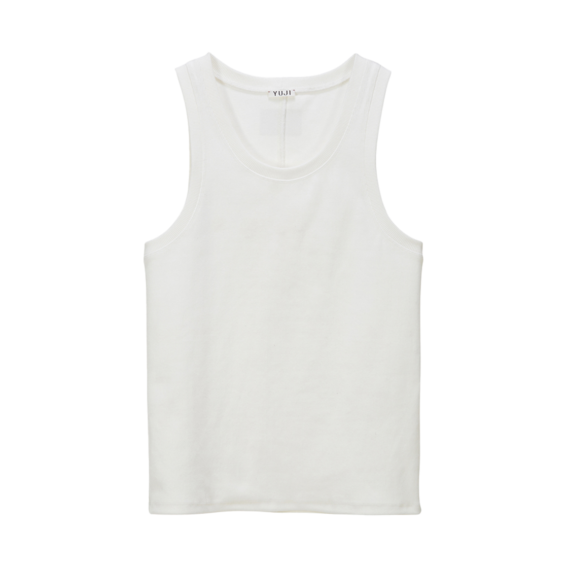YJ0424_12_copy01 YUJI Mens Yuji Logo Printed Tank Top White