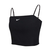 (W) Nike NSW Essential Ribbed Crop Top Black - Asia