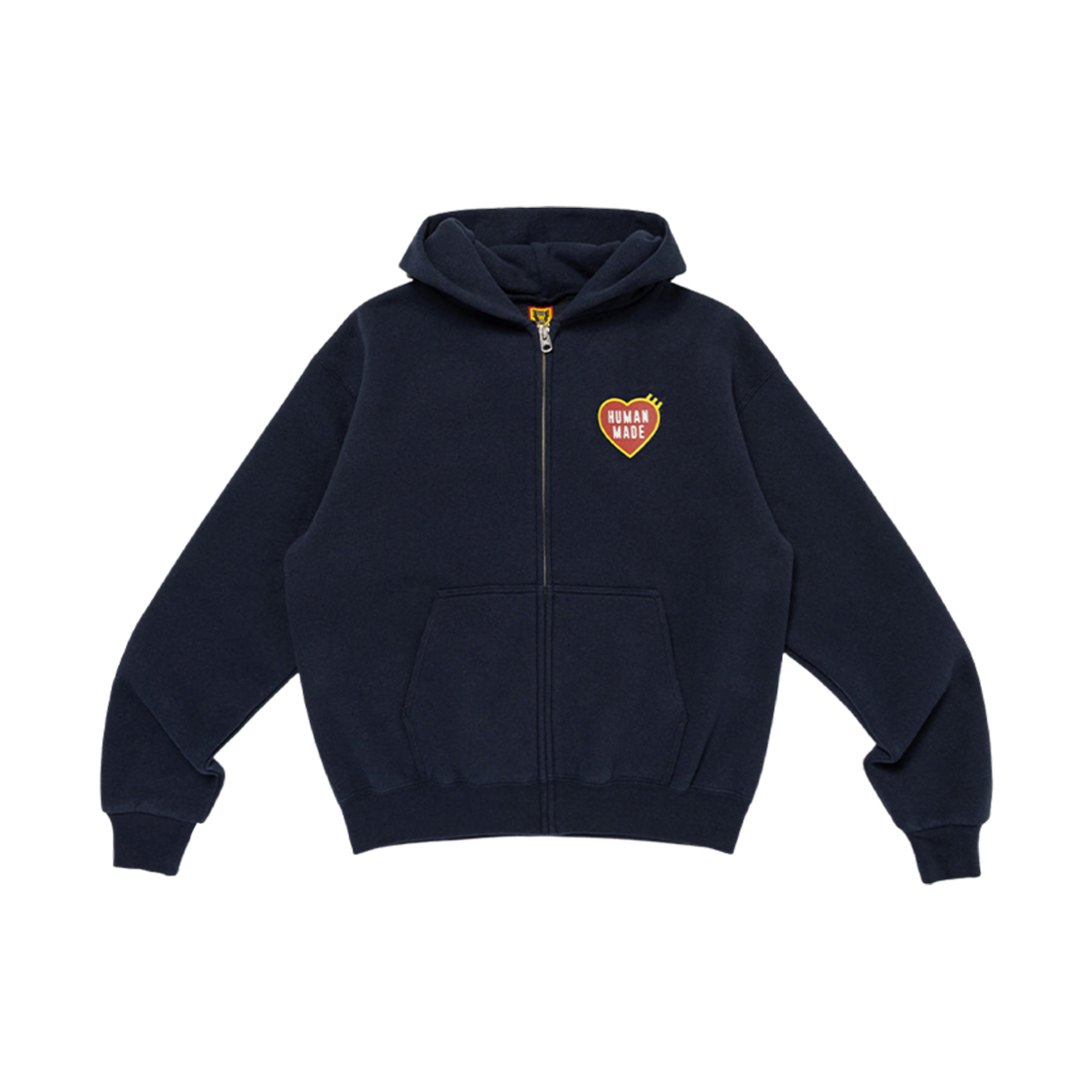 휴먼 메이드 집업 하트 후드 네이비(Human Made Zip-Up Heart Hoodie Navy)
