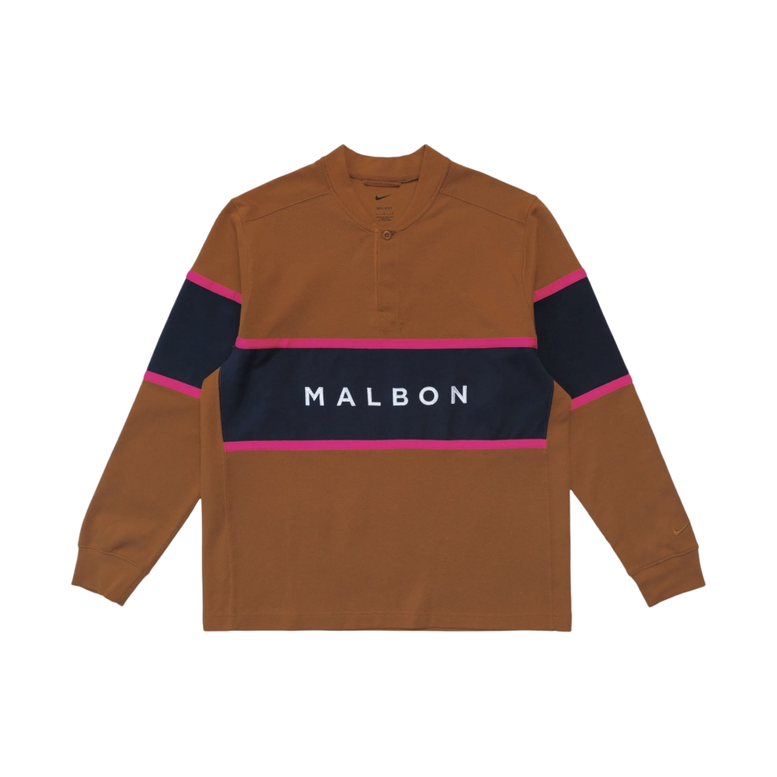 말본 골프 x 나이키 드라이핏 NGC 롱슬리브 탑 데저트 브론즈 옵시디언(Malbon Golf x Nike Dri-FIT NGC Long Sleeve Top Desert Bronze Obsidian) - 1