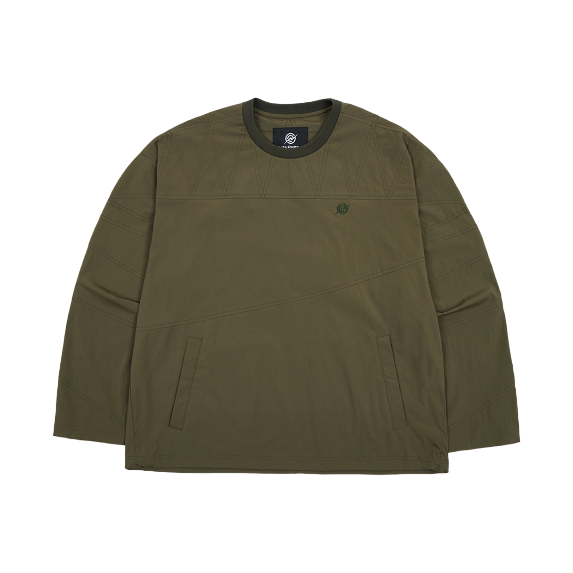 KB1SH1702MKH KALA PATTHAR Nylon Woven String T-Shirts Khaki