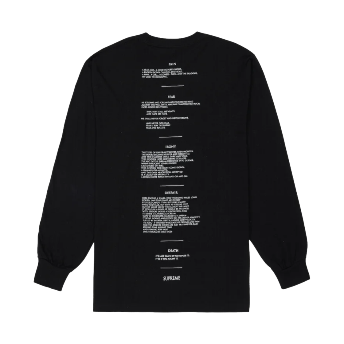 슈프림 x 더 크로우 롱슬리브 티셔츠 블랙 - 21FW(Supreme x The Crow L/S T-Shirt Black - 21FW) - 2
