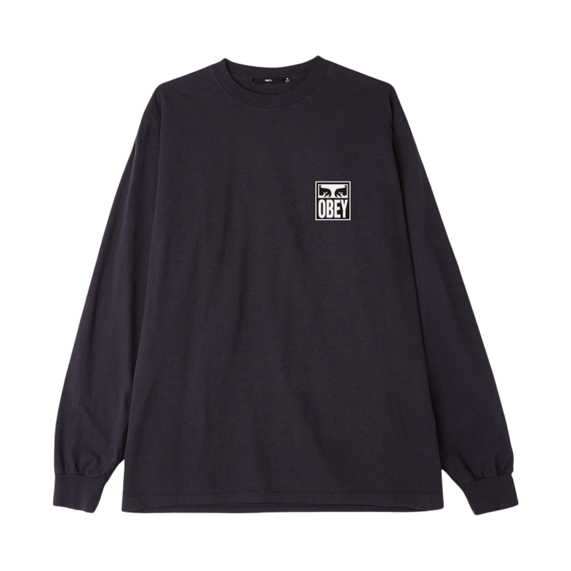 오베이 아이즈 아이콘 2 롱슬리브 티셔츠 오프 블랙(Obey Eyes Icon 2 Long Sleeve T-Shirt Off Black)