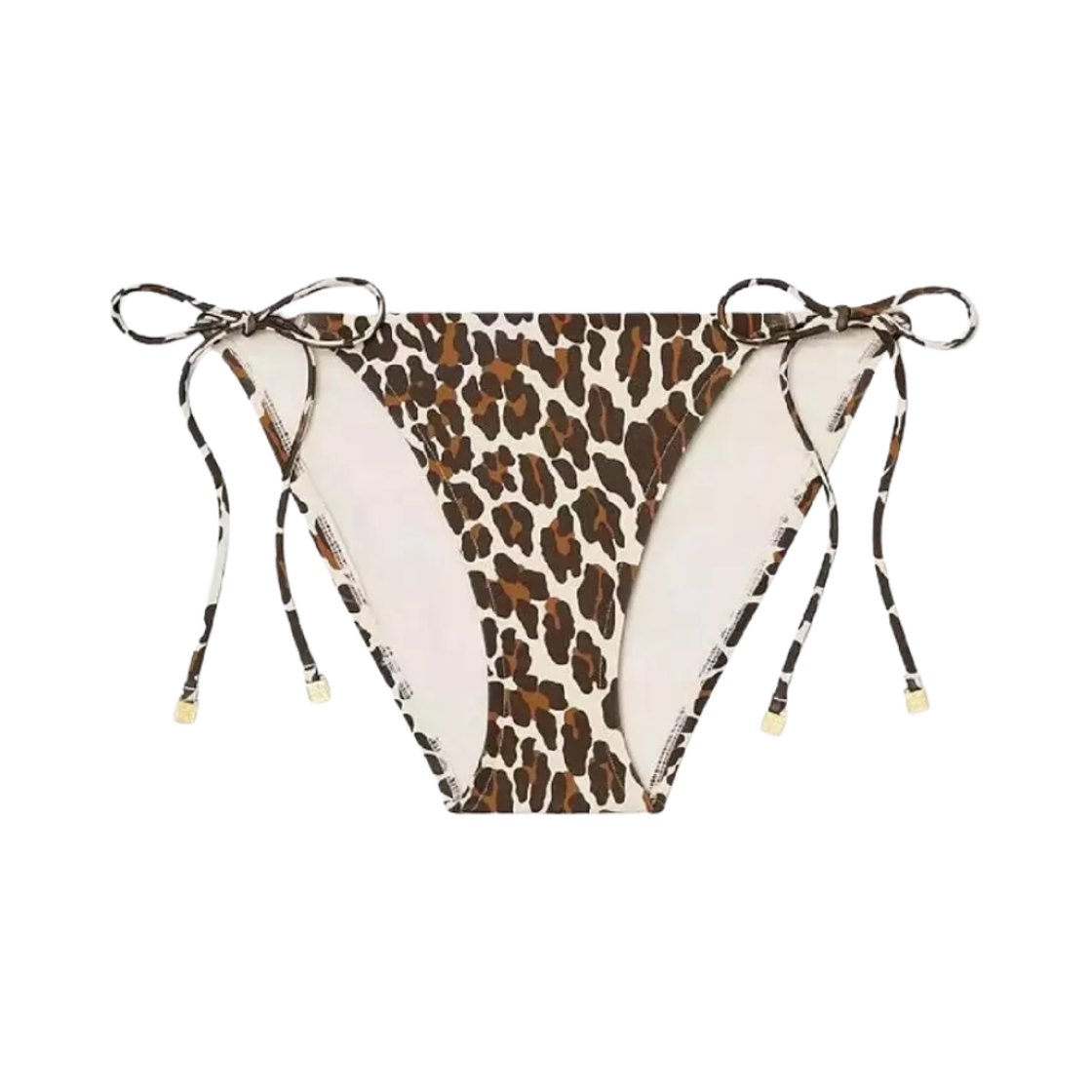 토리버치 프린트 스트링 비키니 바텀 레오파드 브라운