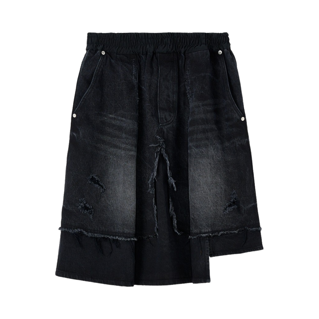 에크라손 레이어드스커트 워시드 블랙(Ecrzn D-Layered Skirt Washed Black)