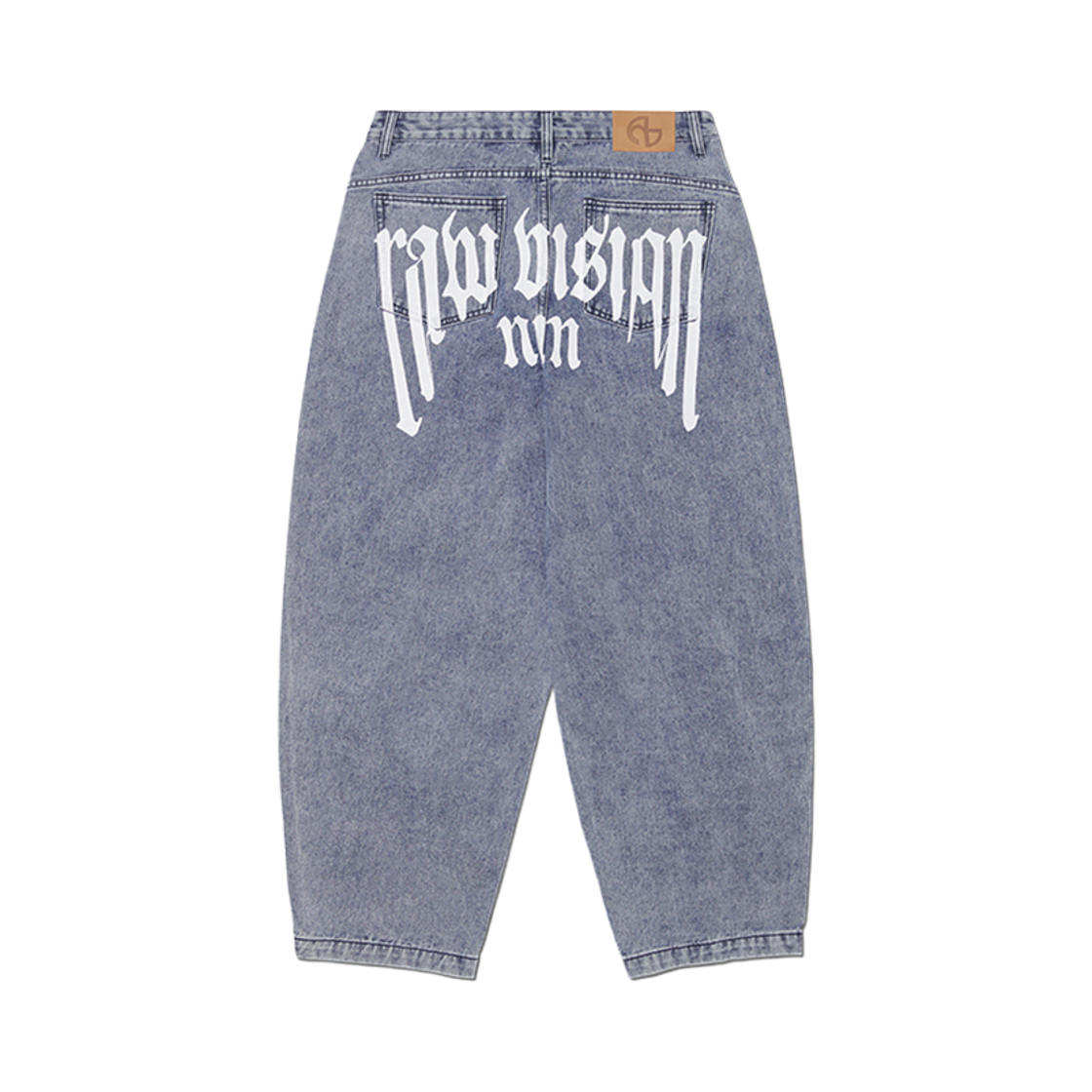 NMSS52DP04WBL NOMANUAL Raw Vision Denim Pants White Blue