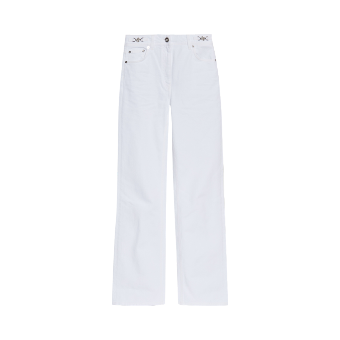 1011519-1A13651-1D110 (W) Versace Medusa 95 Straight Leg Jeans White