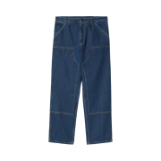 Carhartt WIP Fairfield Denim Double Knee Pants Blue Stone Washed