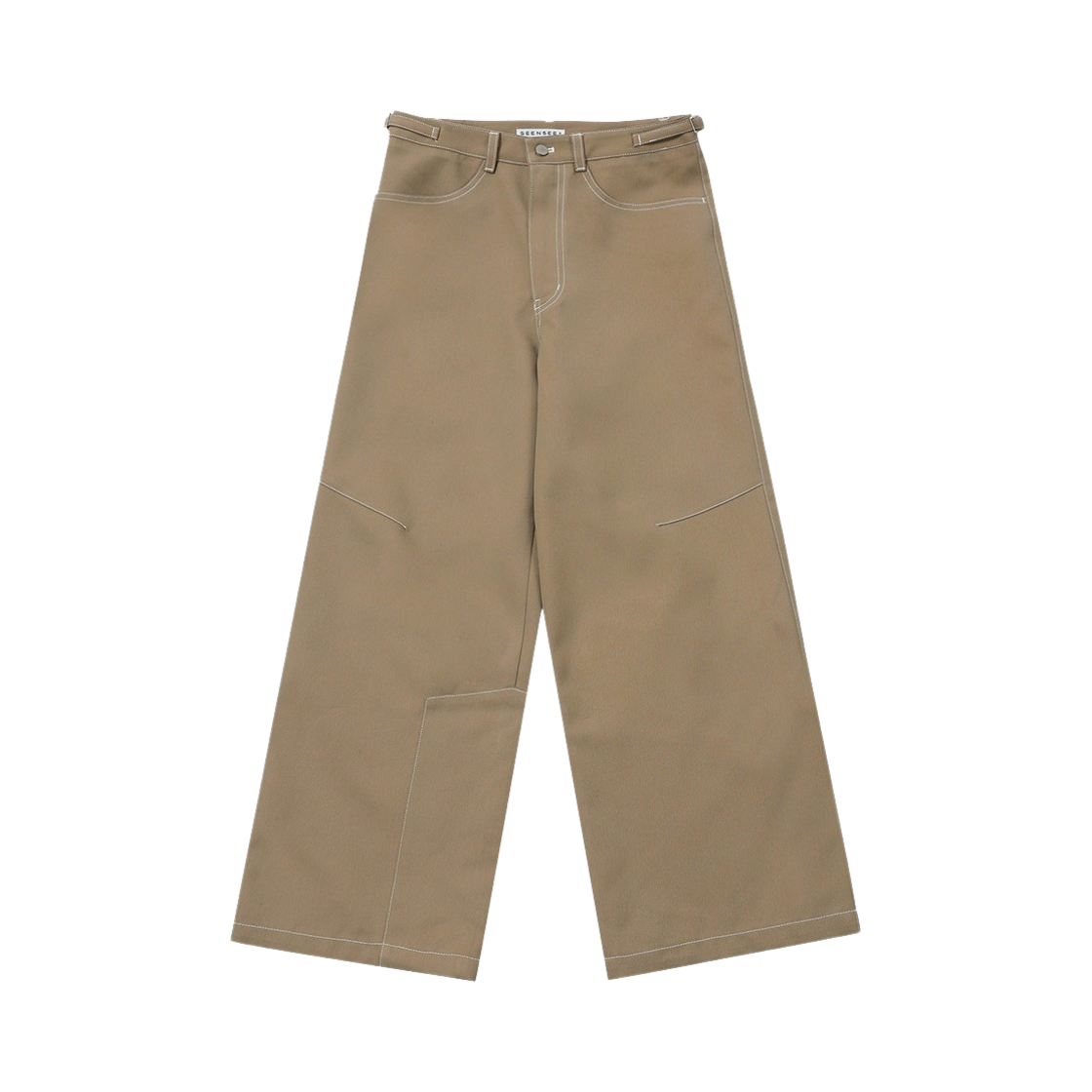 S24SS3000BG SEEN Pannel Wide Denim Pants Beige