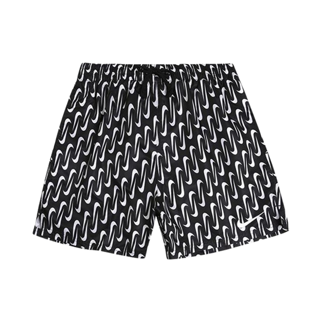 NESSE520-001 Nike Swim Swoosh Link 5 Inch Volley Shorts Black