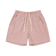 AMOU Wrinkle Stripe Shorts Red