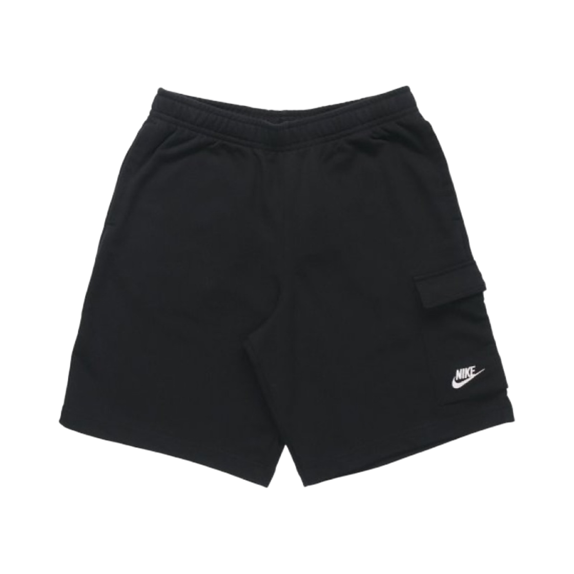 나이키 NSW 클럽 프렌치 테리 카고 쇼츠 블랙 - 아시아(Nike NSW Club French Terry Cargo Shorts Black - Asia)