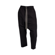 Rick Owens Drawstring Cropped Pants Black