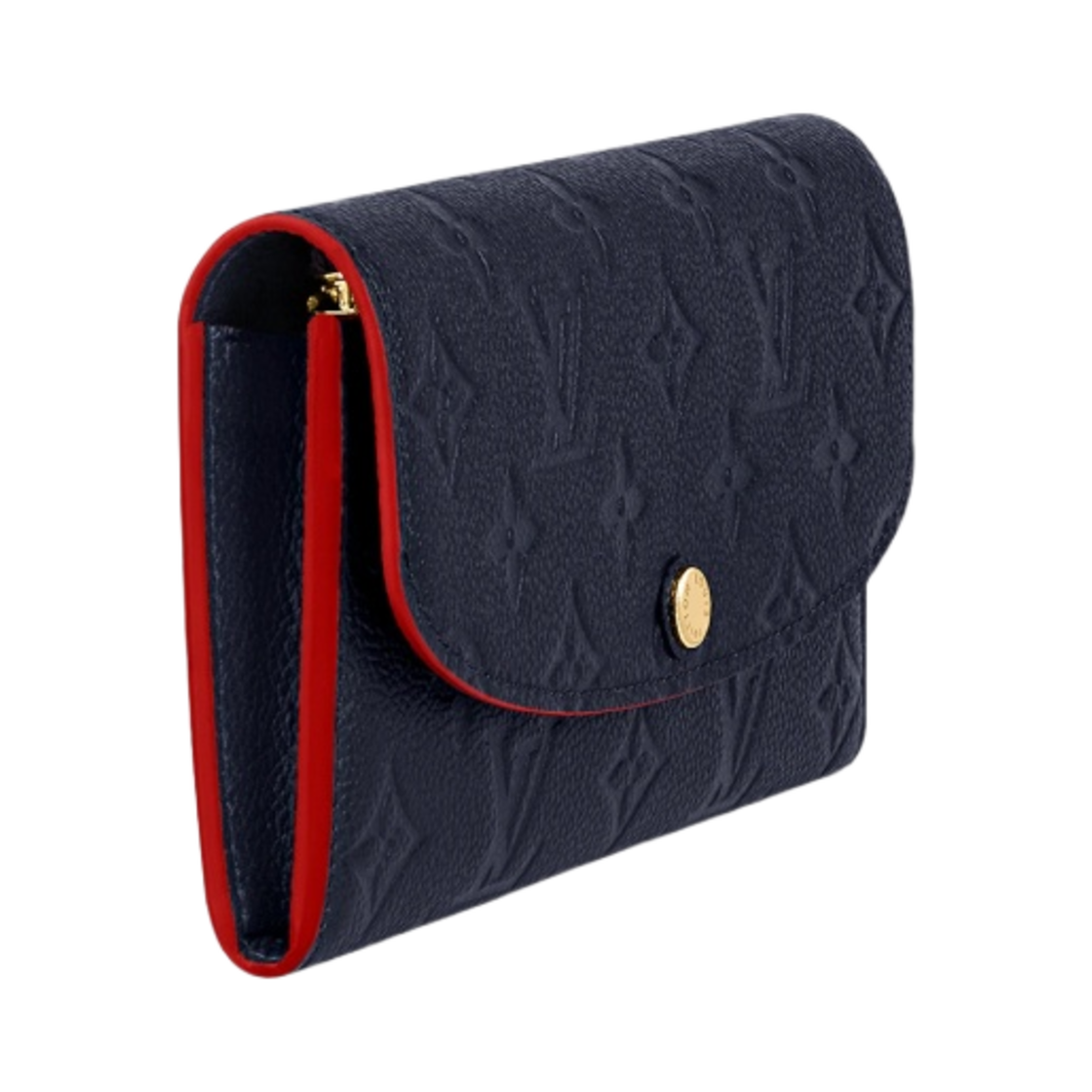 루이비통 에밀리 월렛 모노그램 앙프렝뜨 레더 네이비 블루 레드(Louis Vuitton Emilie Wallet Monogram Empreinte Leather Navy Blue Red) - 2