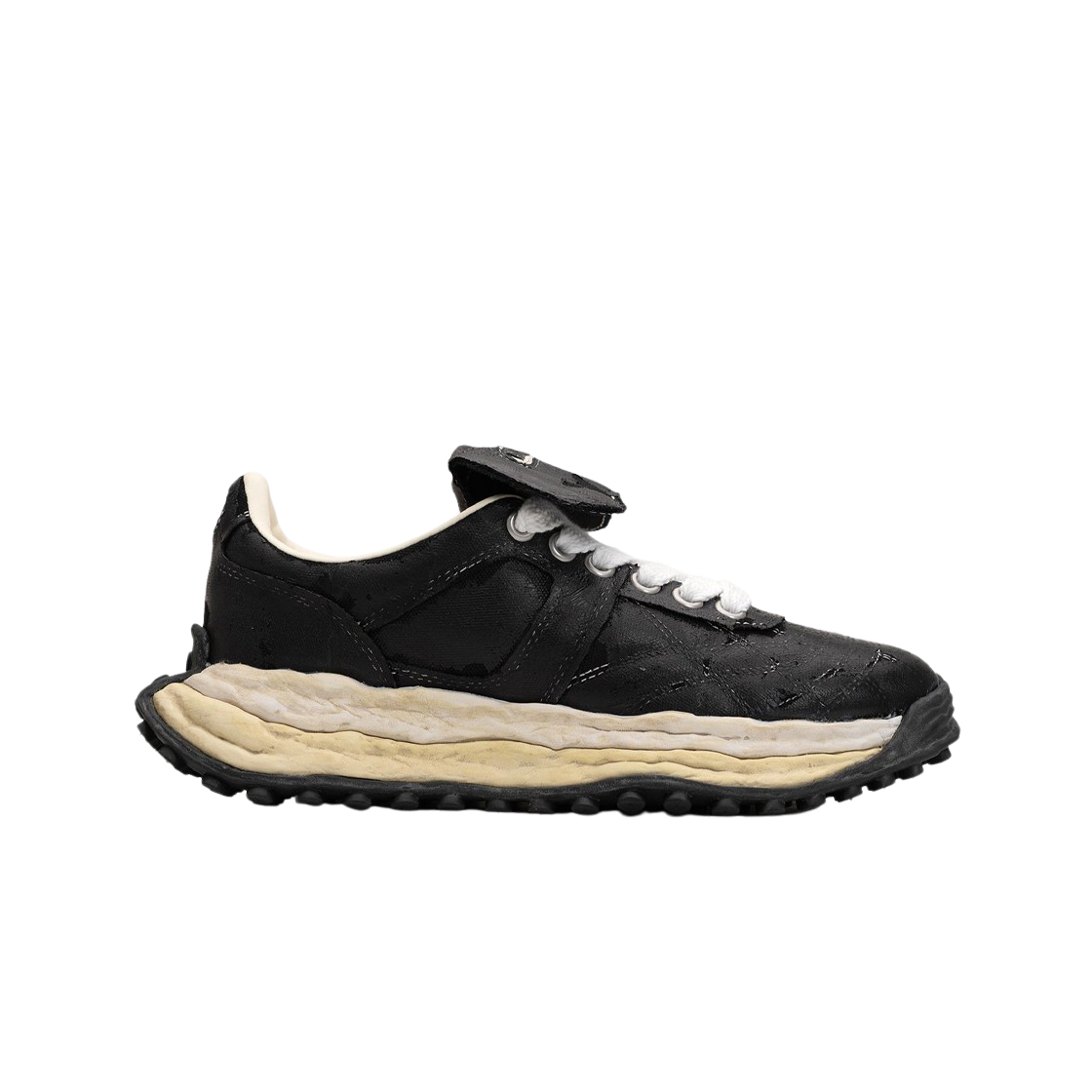 메종 미하라 야스히로 스캇 OG 솔 필름 어태치드 캔버스 로우탑 스니커즈 블랙(Maison Mihara Yasuhiro Scott OG Sole Film Attached Canvas Low-top Sneakers Black) - 1