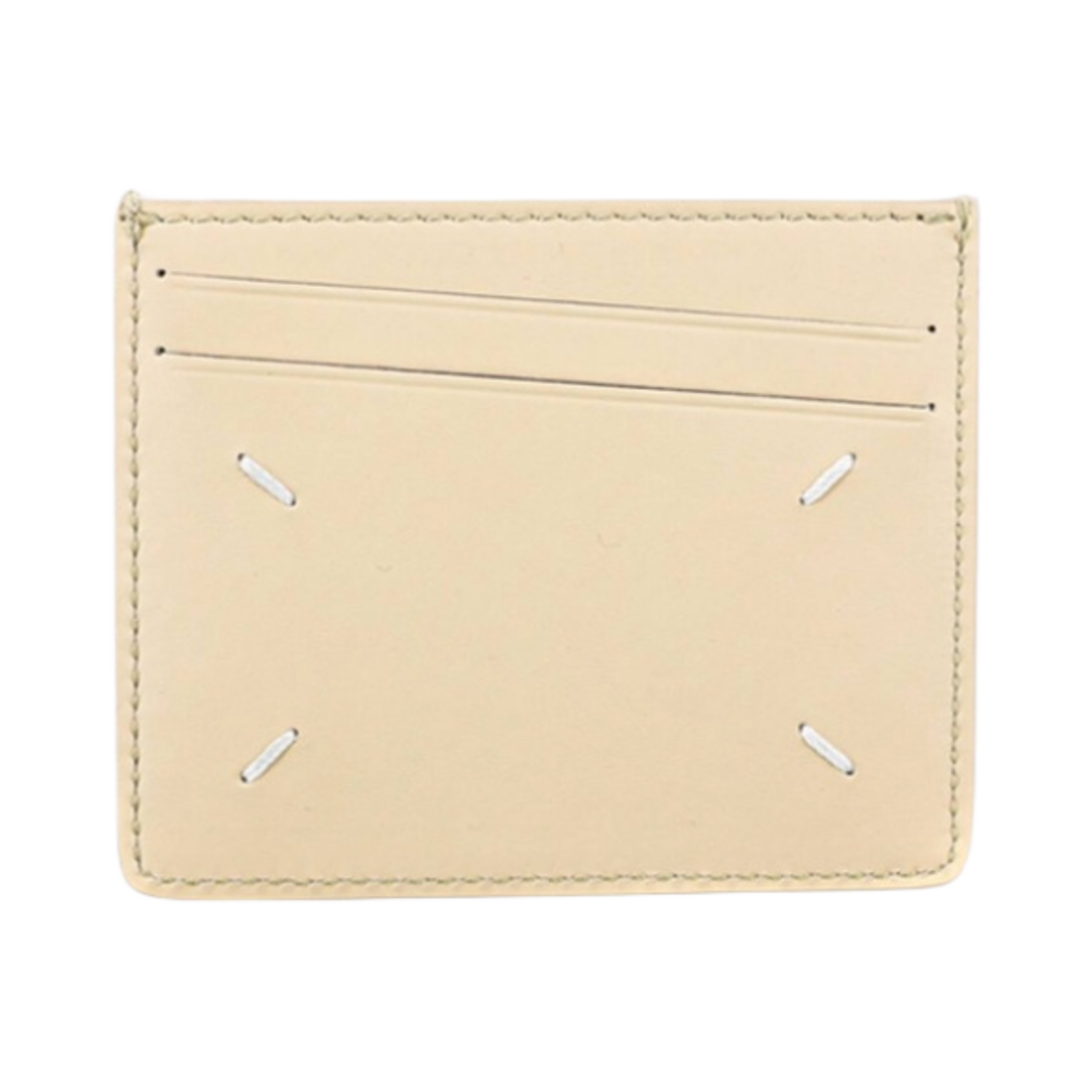 SA1VX0009P4745T2086 Maison Margiela Bovine Leather Card Holder Beige