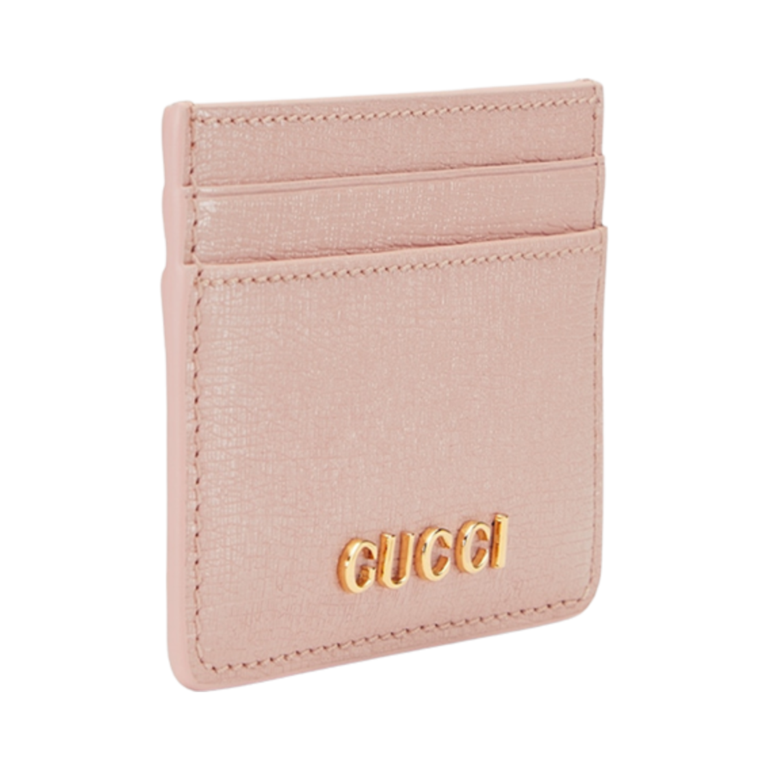 구찌 카드 케이스 구찌 스크립트 라이트 핑크 레더(Gucci Card Case with Gucci Script Light Pink Leather) - 2