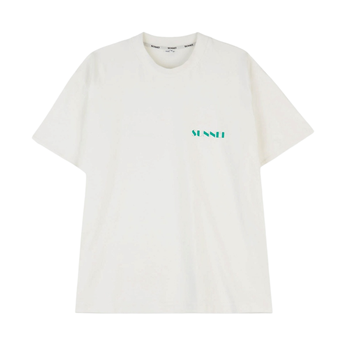 써네이 미니 로고 클래식 티셔츠 화이트(Sunnei Mini Logo Classic T-Shirt White)