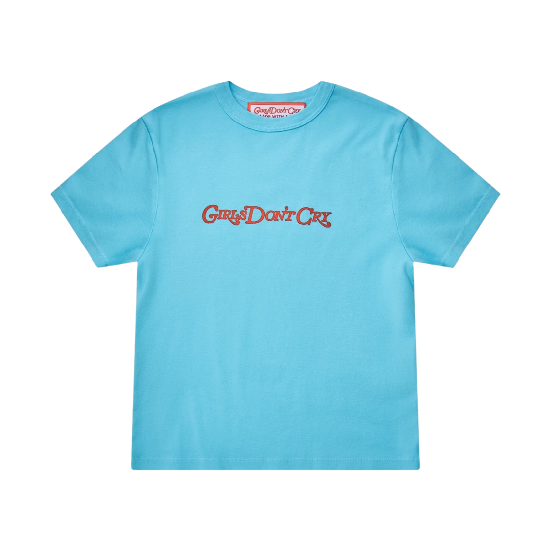 베르디 걸스 돈 크라이 워드마크 베이비 티셔츠 블루(Verdy Girls Don't Cry Wordmark Baby T-Shirt Blue) - 1
