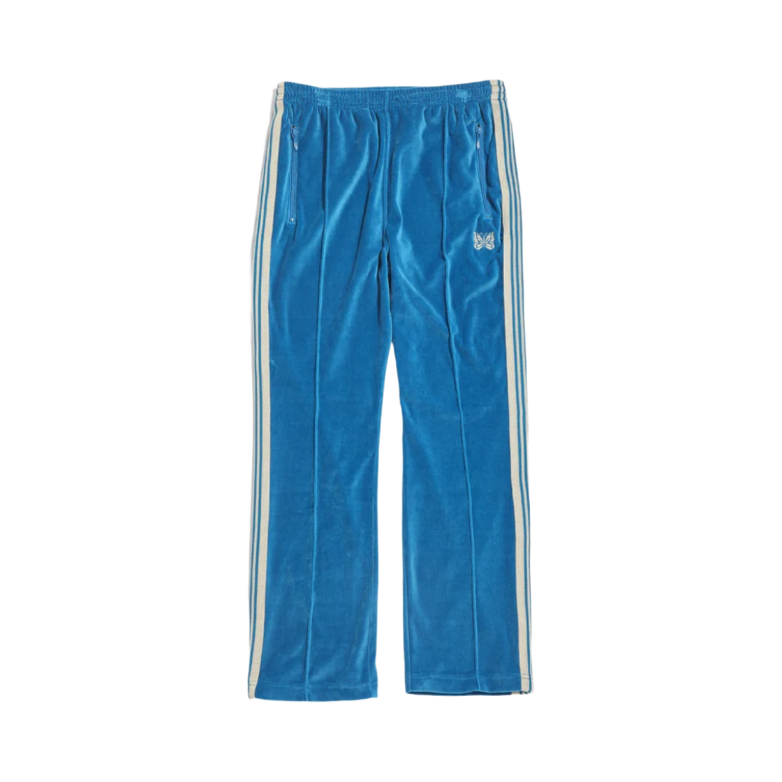 니들스 내로우 트랙 팬츠 벨루어 블루(Needles Narrow Track Pants Velour Blue) - 1