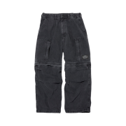 GU x Undercover Denim Convertible Wide Cargo Pants Dark Gray - JP