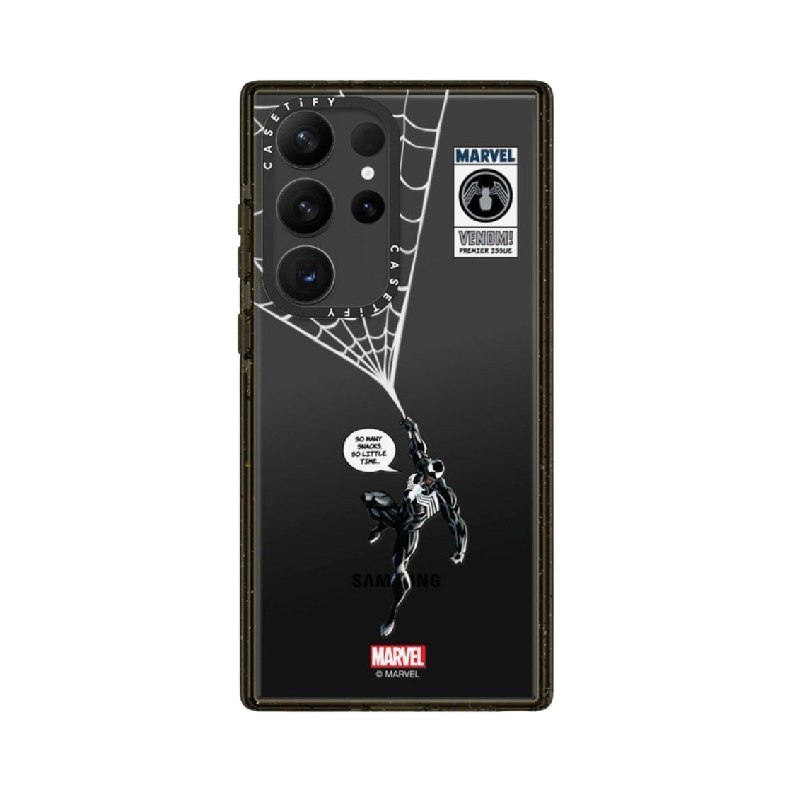 케이스티파이 x 마블 갤럭시 베놈 행잉 임팩트 케이스 클리어 블랙(Casetify x Marvel Galaxy Venom Hanging Impact Case Clear Black) - 2