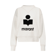 (W) Isabel Marant Moby Sweatshirt Ecru Black