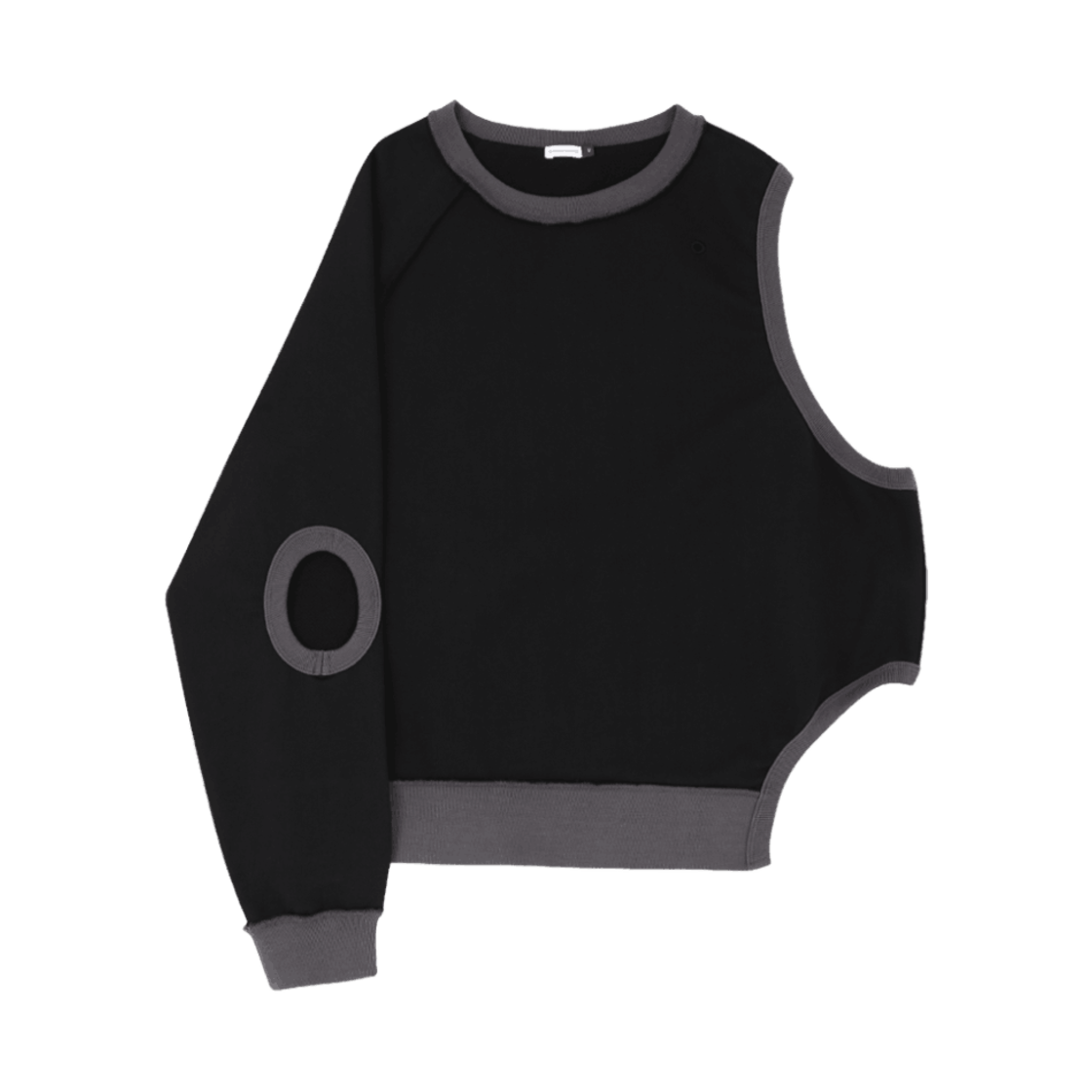 YPA23PSSWBK Youche NX Asymmetry Sweatshirts BK