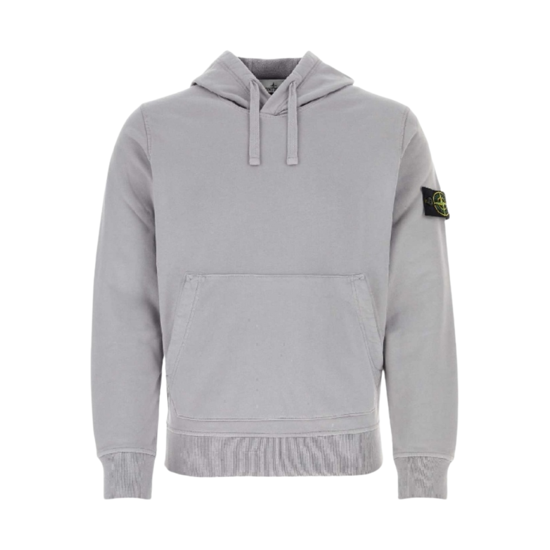 801564151-V0064 Stone Island 64151 Cotton Fleece Hooded Sweatshirt Light Grey - 24SS