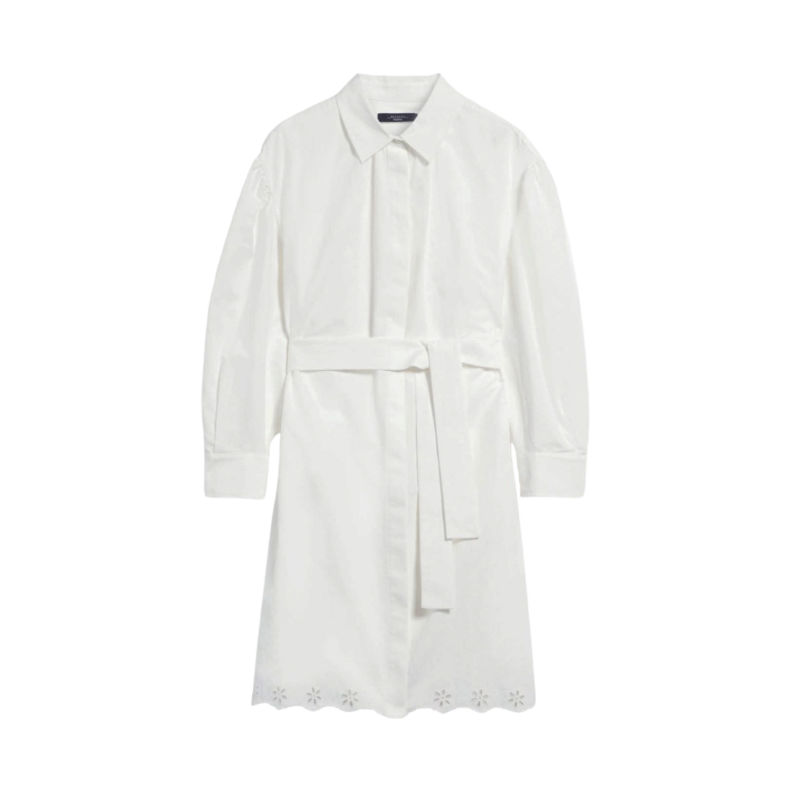 (W) 위켄드 막스마라 코린토 린넨 코튼 드레스 화이트((W) Weekend Max Mara Corinro Linen and Cotton Dress White) - 1