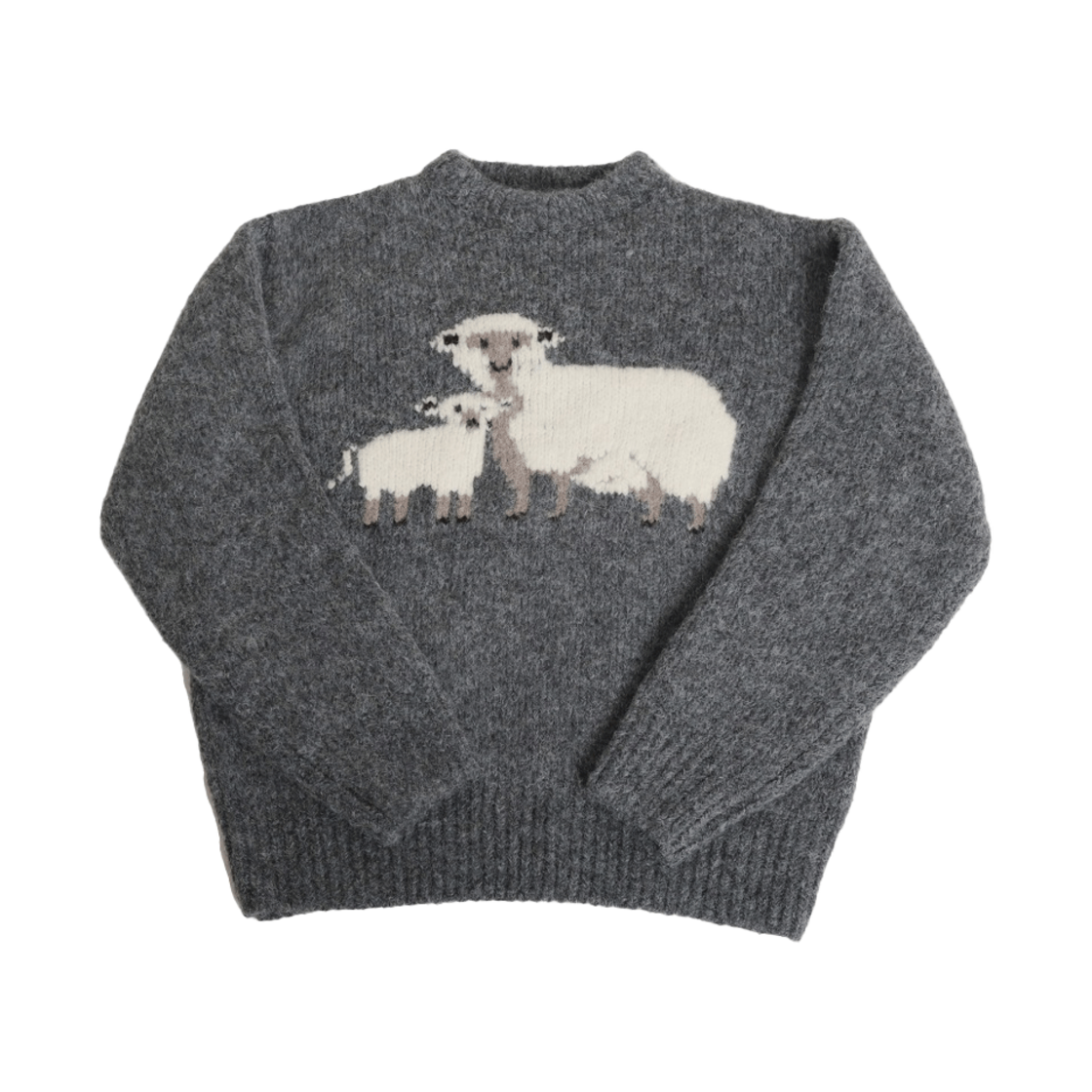 CU24XKN02-GROS Artist Komplex Cozy Sheep Wool Round Knit Grey