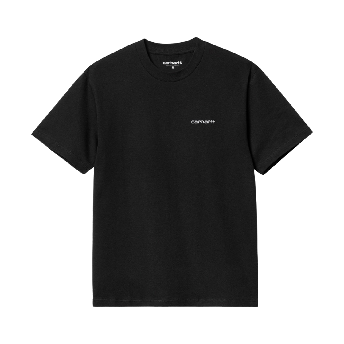 I032293-0D2-XX (W) Carhartt WIP Script Embroidery T-Shirt Black