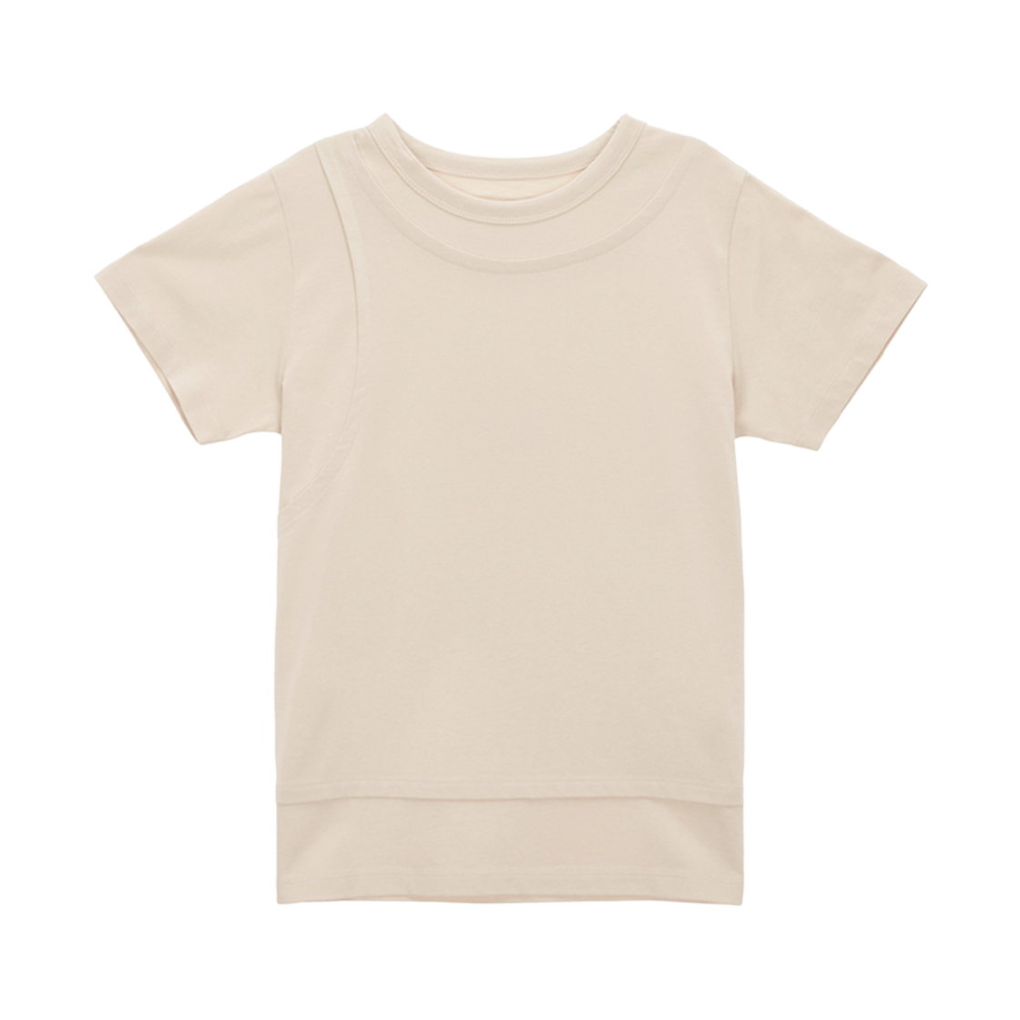 MK2334TS032M0PE (W) Matin Kim Layered Detail Top Pale Beige