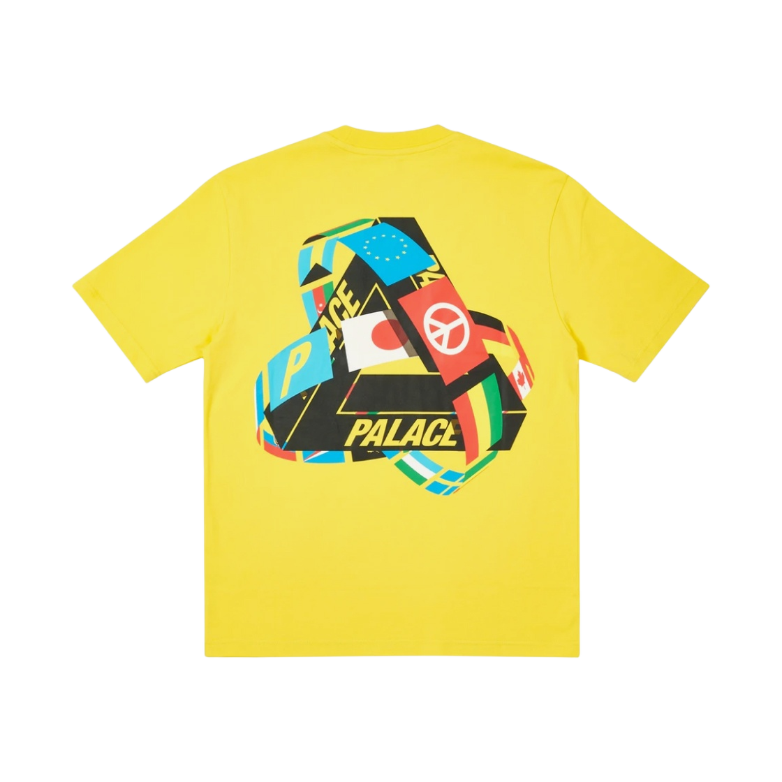- Palace Tri-Flag T-Shirt Yellow - 21SS