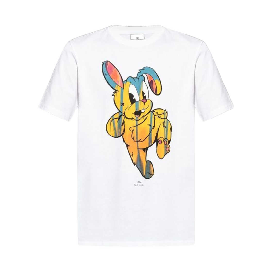 M2R-011R-NP4687-01 Paul Smith Painted Bunny Print T-Shirt White