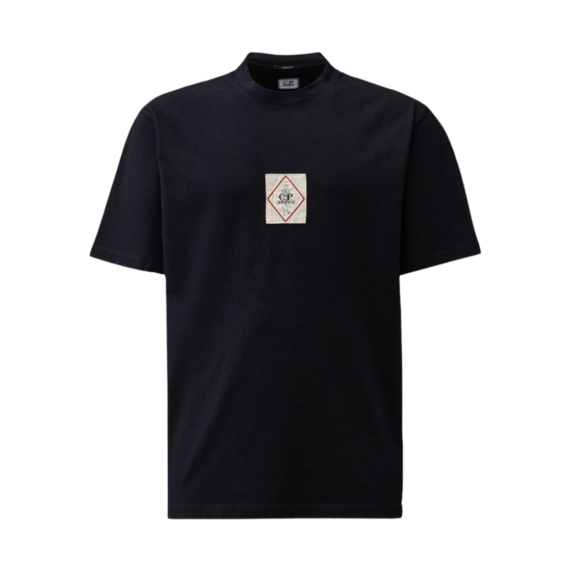 18CMTS187A110056WD08 C.P. Company Indigo Jersey Logo T-Shirt Blue - 25SS