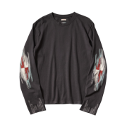 Kapital Ortega Jersey Crewlon T-Shirt Charcoal