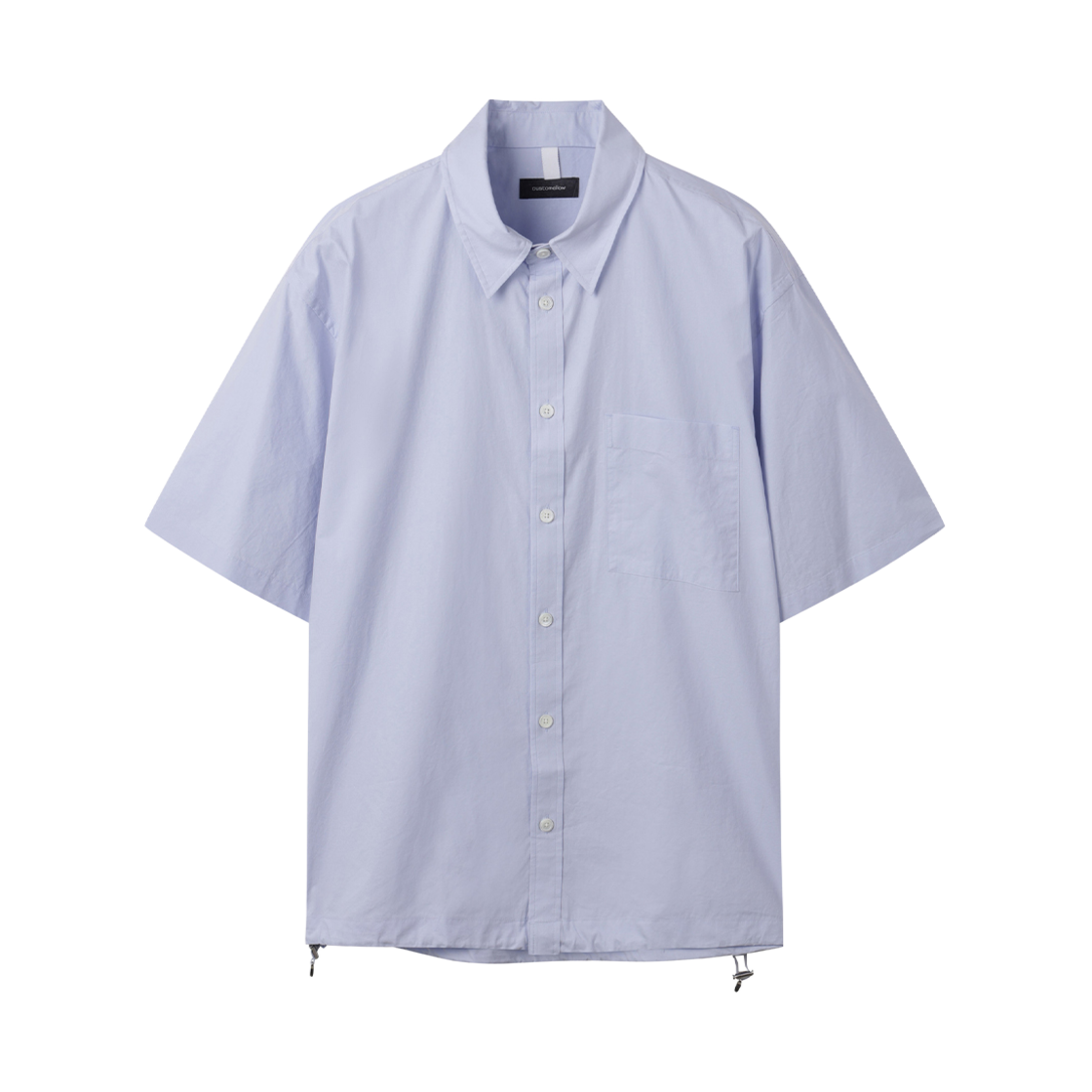 CWSAM25305BUX Customellow 2 Collar Detail Half Shirt Blue